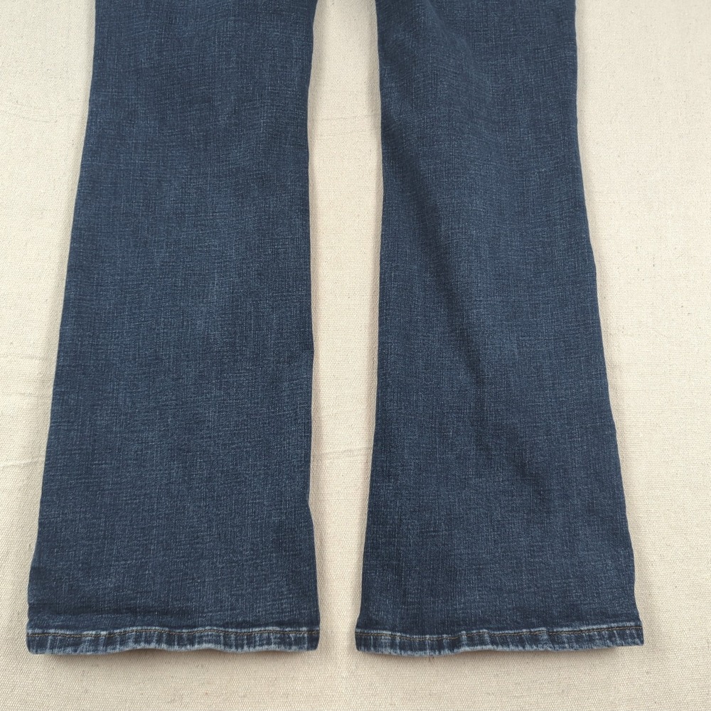 Pistola Jeans Womens 14W Blue High Rise Straight Dark Wash Stretch - Picture 14 of 15